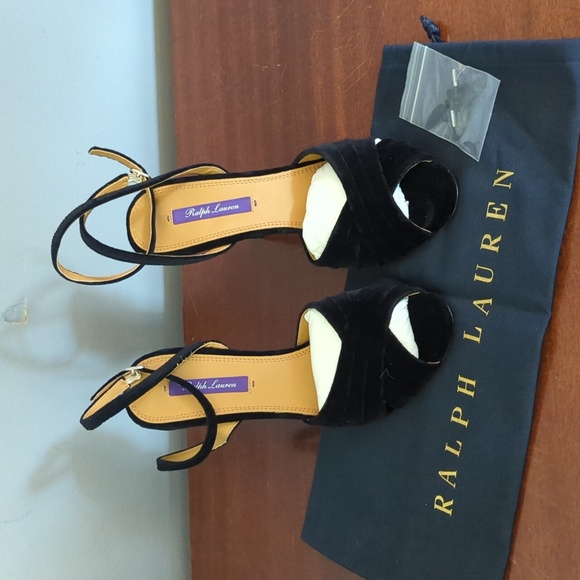Ralph Lauren Collection Bacall II Velvet SandalsThese are brand-new US 8.5 - Picture 5 of 5